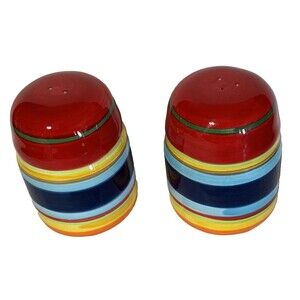 Vintage A DaySpring Exclusive Just Stripes Collection  Salt and Pepper Shakers
